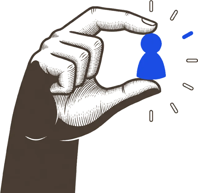 Someone reading a single person's public profile